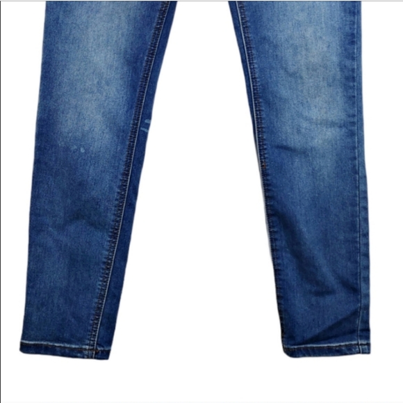 Free People High Waist Medium Wash Ankle Skinny Denim Jeans Women's Size 26 - Picture 4 of 8